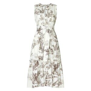 Nicholas Jordane Ivory Toile Floral Dress Sz 4